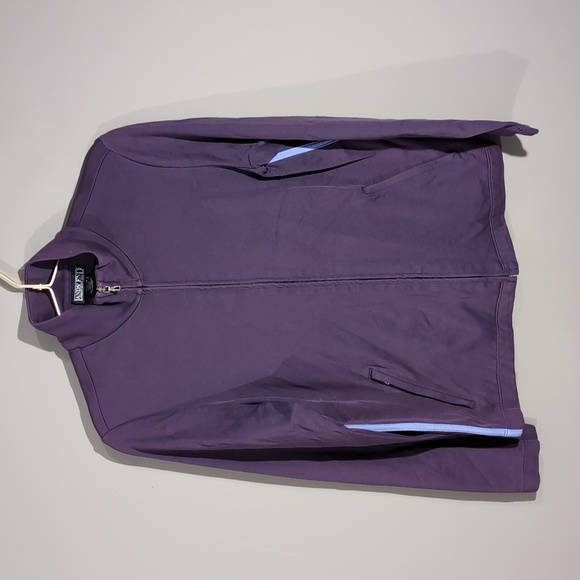Lands' End Purple Full Zip Athletic Jacket - Picture 2 of 9